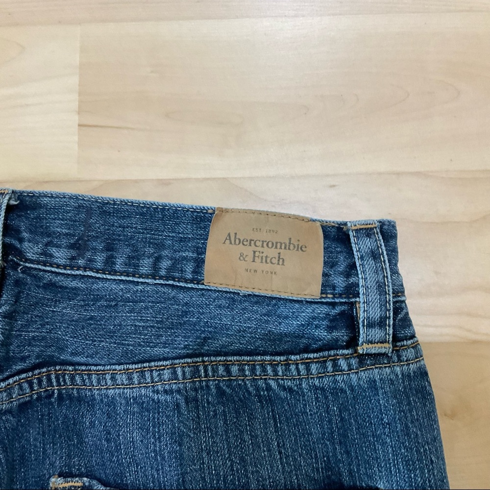 Abercrombie & Fitch Boyfriend Button Fly Straight Leg Jeans 25 - Picture 13 of 16
